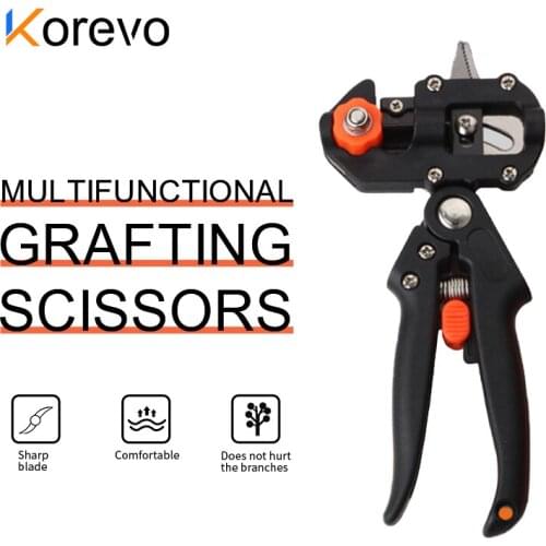 Multifunctional Fruit Tree Grafter Graft scissors 3kinds of blades Garden Grafting Tool Pruner Kit Branch Cutter
