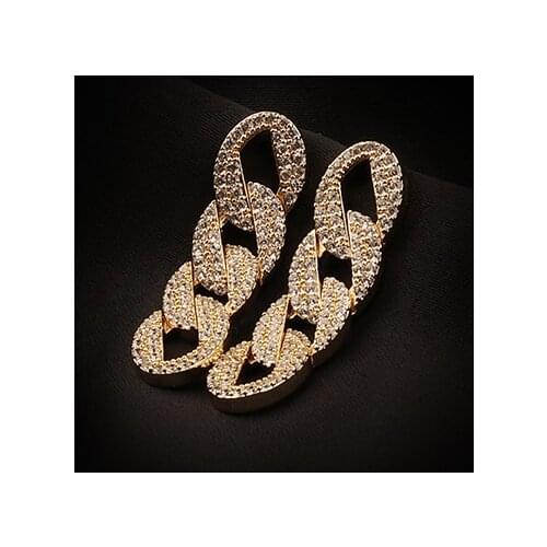 Fashion New Personality Irregular Metal Hoop Earrings Ladies Exaggerated Atmosphere Popular Temperament Jewelry Accessories