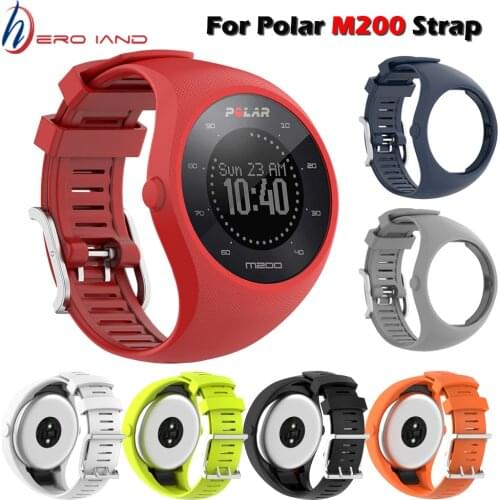 New Arrival For POLOR M200 Solid Color Soft Silicone Smart Bracelet Watch Strap Wrist Band for Polar M200 Correa Accessories
