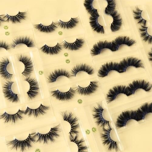 Wholesale 25mm Mink Lashes 10/50/70pairs Soft Fluffy 3D Mink False Eyelashes Dramatic Long Wispies Lash Bulk Natural Handmade