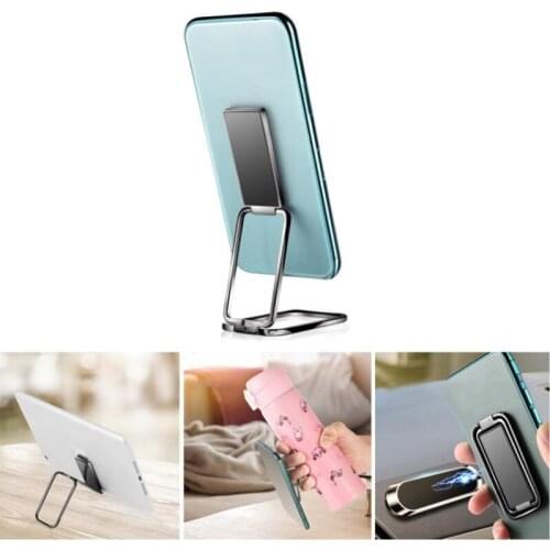 Portable Multi Angle Desk Metal Finger Kickstand 360 Rotation Foldable Mobile Phone Stand Back Ultra Thin Phone Ring Holder