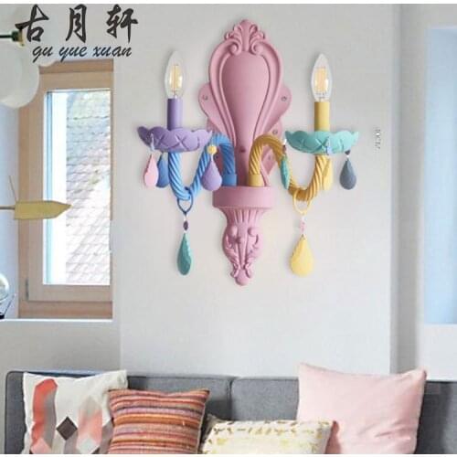 Nordice lustres lamparas de techo colgante moderna hanglampen rope iron bedside aisle bedroom home deco wall lamp