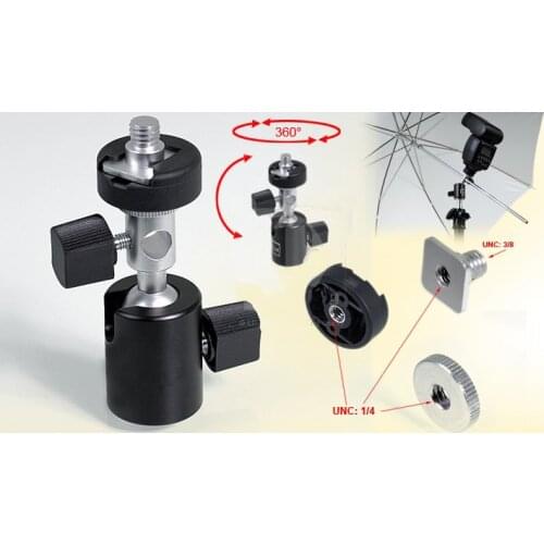 Swivel Flash Holder with Umbrella Bracket for Studio