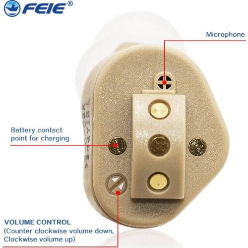 S-51 Rechargeable Wireless Hearing Aid Portable Small Mini In The Ear Sound Amplifier Adjustable Tone Digital Aids Care