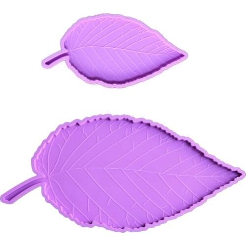 Super Large Leaf Tray DIY Resin Mold Coaster Embossed Coaster Make Your Own Tray Silicone Mold Home Decor Resin Craft Supplies