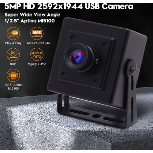 No Distortion 5Megapixel 2592X1944 USB 2.0 Webcam Aptina Free Driver USB Camera For Computer PC Desktop Laptop