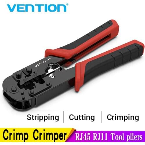 Vention RJ45 Crimping Tool RJ45 Network Cutting Tools 8P RJ45 Crimper Cutter Stripper Plier for Modular RJ12 RJ11 Crimp Crimper