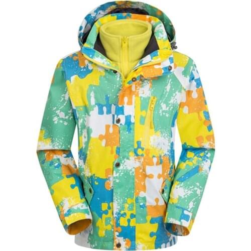 Winter Children Ski Suit Girl Outdoor Snowboard Jacket Boy Hooded Waterproof Kids Skiing Coat Softshell Warm Windproof