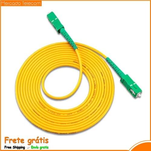 SC 10 Pcs APC to SC APC Simplex 2.0mm 3.0mm Single Mode LSZH Optic Patch Cord fibra optica jumper