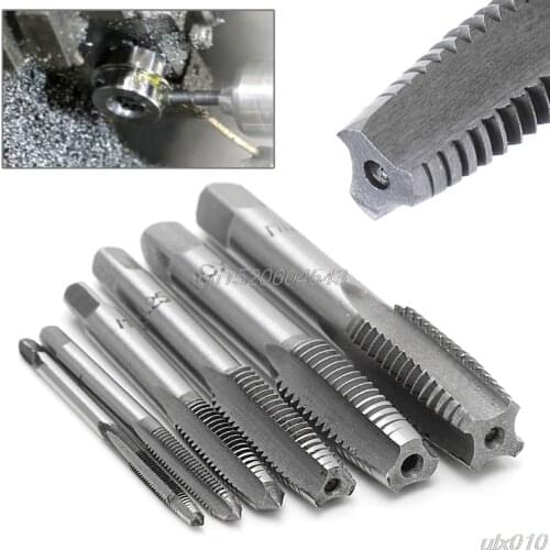 12 Pcs Hand Screw Thread Taps Wire Tapping Screwdriver Bit M3/M4/M6/M8/M10/M12 Tap Set fit Handle DIY Tool Accessories S08