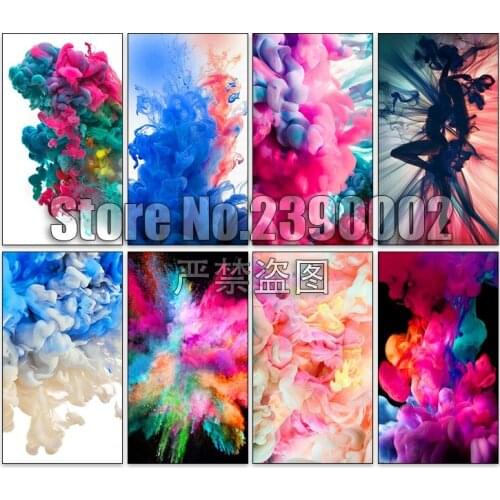 5d Diy Diamond Painting Cross Stitch Colorful ink painting Diamond Embroidery Full Square Diamond Mosaic Rhinestone Gifts Craft