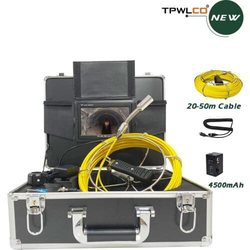 7 inches Screen Borescope Hard 5.5mm Diament Cable Sewer Pipe Endoscopic Inspection Camera Drain Insp DVR Record Video