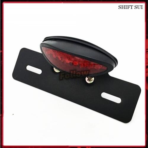 Motorcycle Accessories Retro LED Brake Tail Light For Motorcycle Modified License Plate Light