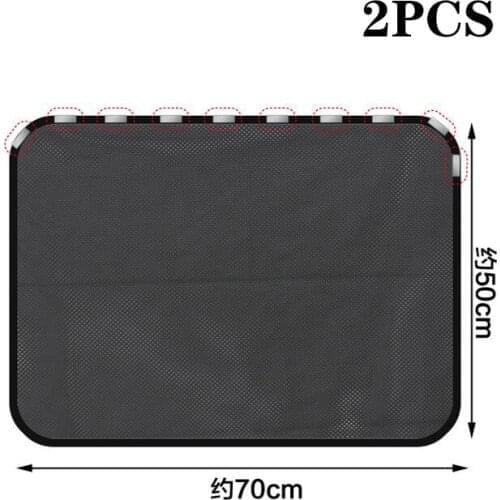 Car Magnetic Front & Rear Side Window Sun Visor Shade Mesh Cover Sunshade Insulation Anti-Mosquito Fabric Shield UV Protector