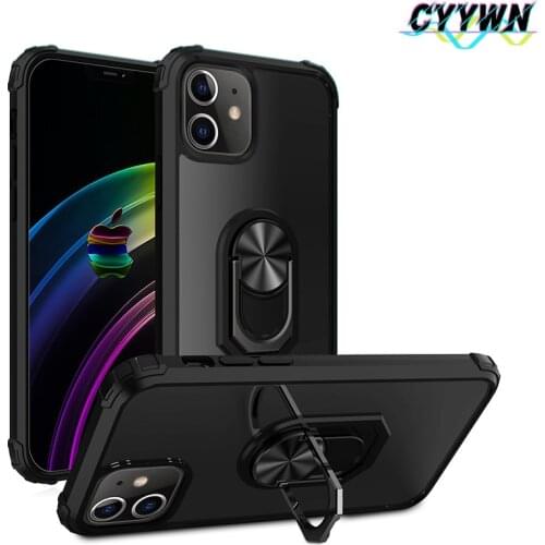 Armor Case For iPhone 12 Pro Max XR XS 7 8 Plus 7 8 Cases Stand Holder Phone Case for iPhone 12 11 11Pro Shockproof Cover Shell