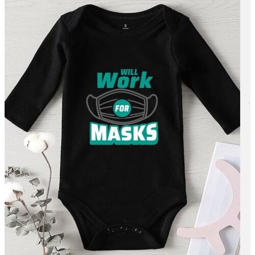 One Piece Baby Boy Clothing Newborn Girl Outfits Letter Printed Toddler Girl Fall Clothes 2021 Baby Bodysuits Winter