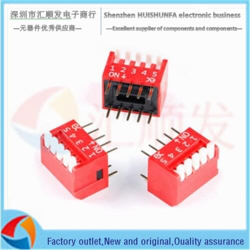 DSDP05LHGET 2.54mm pitch 5-digit key type DIP switch/dip code switch
