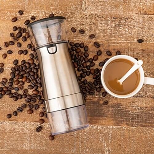 USB Rechargeable Coffee Grinder Stainless Steel Coffee Bean Mill Machine For Nuts Beans Spices Grains Pepper Kitchen Tools