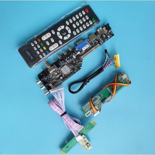 Kit For B116XTN04.0 1366x768 digital panel remote HDMI-compatible controller board DVB-T DVB-T2 Display LED USB VGA AV TV driver