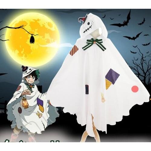 Boku No Hero Academia My Hero Academia Midoriya Izuku Halloween Cloak Uniform Outfit Cosplay Costumes