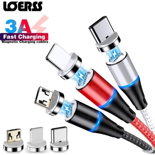 Magnetic Charger Micro Usb Cable for IPhone 11 Usb Type C Fast Charging Adapter Magnet Charger Wire for Samsung Xiaomi Cord