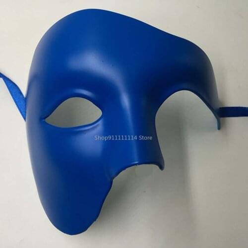 Anime Steampunk Masquerade Phantom Cosplay Mask Samurai Mask Half Face Men Women Carnival Props Halloween Party Blindfold Gift