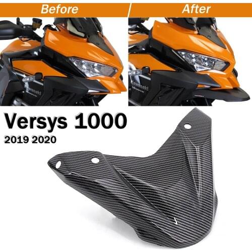 Motorcycle New For Kawasaki Versys 1000 2019 2020 Front Wheel Fender Beak Nose Cone Guard Extension Cover Cowl Fairing