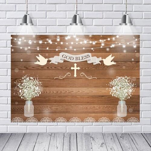 My first Communion Backdrop Child Portrait Wooden Floor Texture Photo Wallpaper Custom Photo Background Photography Studio