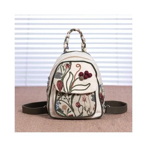 New fashion national small women shopping string appliques backpacks!Nice original embossing casual backrack Hot Lady backruck