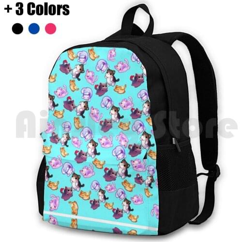 Aphmau Cats Outdoor Hiking Backpack Riding Climbing Sports Bag Aphmau Kids Aphmau Cats Pattern Aphmau Cute Cat Cute Sitting Cat