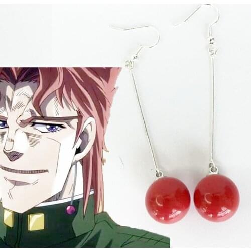 Anime Earrings JoJos Bizarre Adventure Cosplay Earring Jewelry Props Earrring for Japanese Anime Costume Jewelry Props