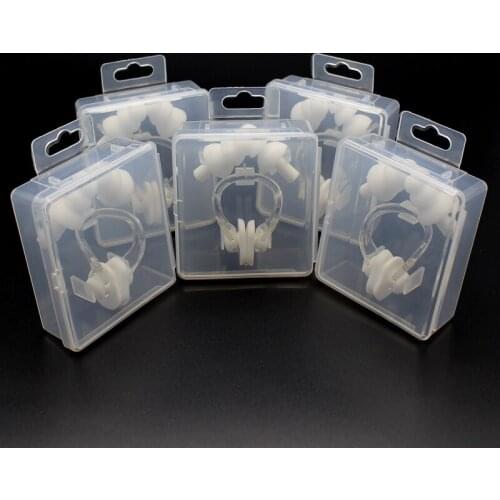 5Set Anti-Noise EarPlug And Nasal Clip Sound Insulation Ear Protection Earplugs Sleeping Plugs Waterproof Silicone Swim Earplugs