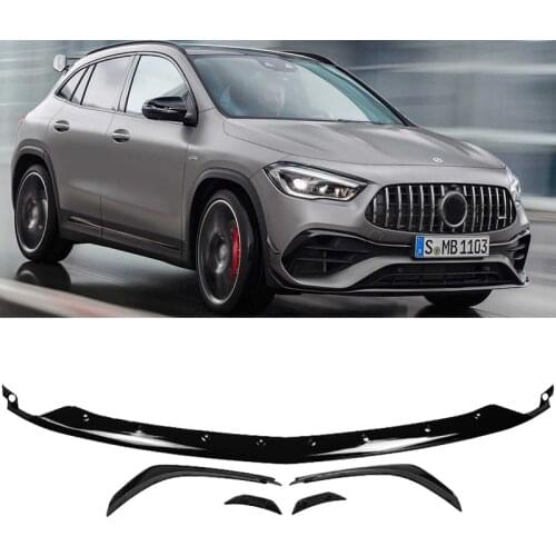 Front Bumper Lip Splitter Canards Air Vent Cover Trim for Mercedes Benz 2020-2024 GLA H247 GLA200 GLA250 GLA35 GLA45 AMG LINE
