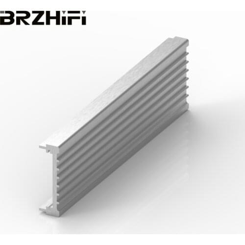 High Quality 6061 Aluminum Extrusion Profile Customizable Anodized Colours Amplifier Panel Parts For DIY Audio Equipment