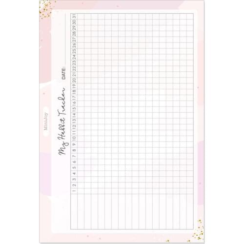 Yiwi 40 Sheets A5 A6 Colorful 31 Day Date Filler Pages Notebook Binder Rell Pages