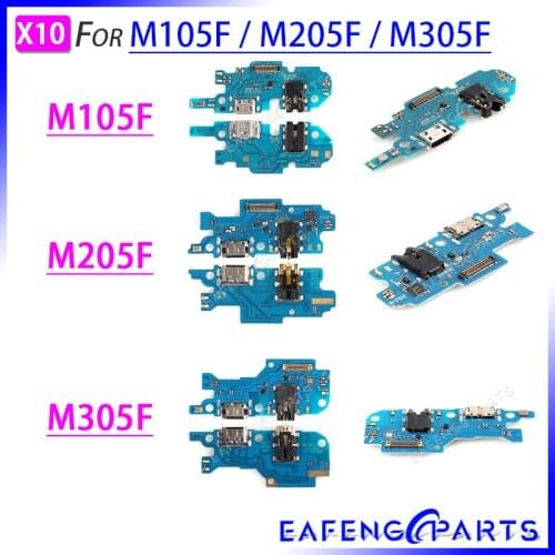 10 pcs/lot Dock Connector Micro USB M305F Charger Port Flex Cable Microphone M105F Charging Board For Samsung M205F