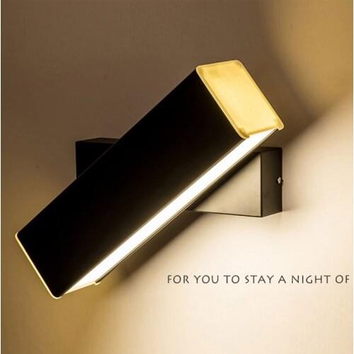 6/9/12W Modern LED Wall Lamp Mirror Wall Light 350 Degrees Adjustable Aluminum Sconce Indoor Art Decor Home Lighting Fixtures