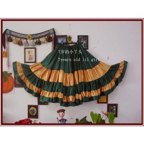 Satin silk Furlong Ming Go expansion skirt 9EX13