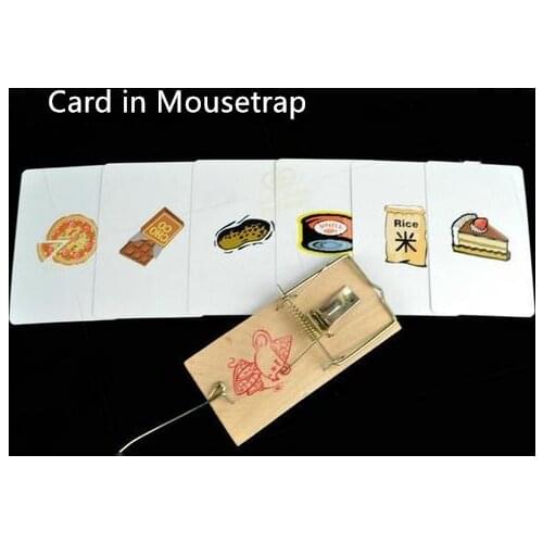 Free Shipping! 3pcs/Lot Card In Mousetrap - Magic Trick,Illusions,Card Magic Props,Mentalism,Magic Accessories,Magic Toys