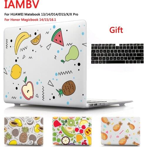 Cartoon fruit Case For huawei Matebook Mate 13 14 X Mate book X pro ,Cases for MagicBook14 15 16.1 Mate book D14 D15 +gift