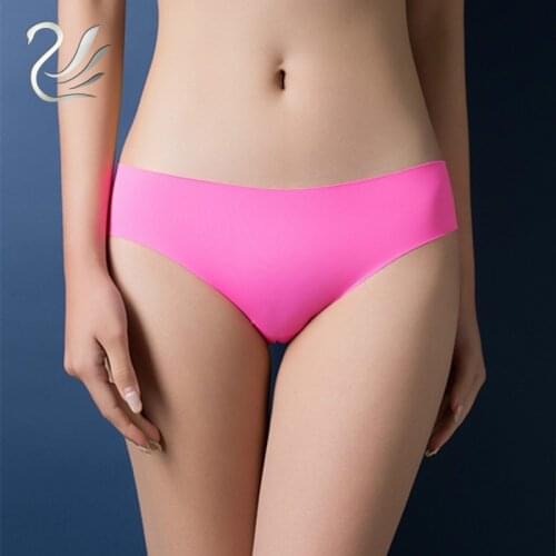 Women Brief Original New Ultra-thin Seamless Traceless Sexy Lingerie Trimming Low Waist Ruffles Underwear S-XL Plus Size Panties