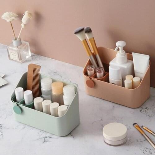 Home Cosmetics Jewelry Desktop Storage Box Lipstick Makeup Brush Organizer Rack Storage Boxes