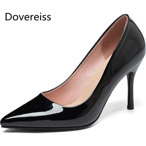 Dovereiss Fashion Womens Shoes Summer New Elegant Slip on Sexy Stilettos heels Pumps Sexy Office lady Party Shoes 34-45
