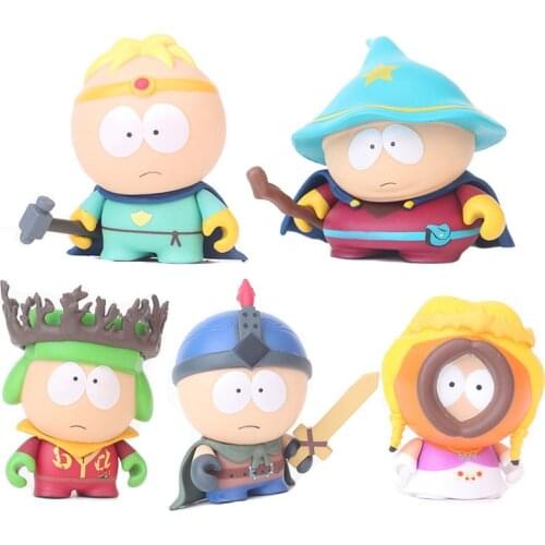 5pcs/Lot PVC Southern Park Action Figure Toys Popular Model Creative Austral Park Toys for Children Birthday Christmas Gifts