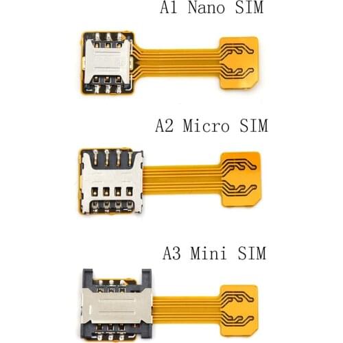 Hybrid Double Dual Sim Card Adapter Micro SD Nano Sim Extension Adapter For Xiaomi/Redmi For Samsung/Huawei