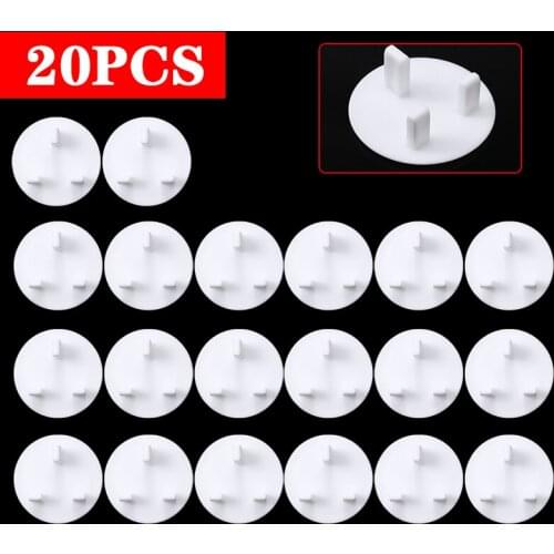20Pcs Plug Socket Covers Anti Electric Shock Child Plug Guard Cover Caps Baby Child Safety Protector UK Plug Socket Cover