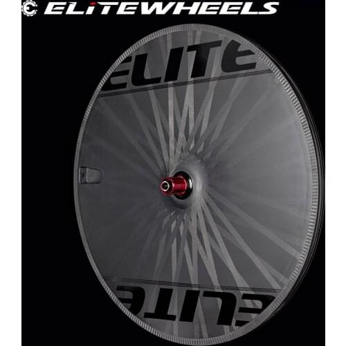 ELITEWHEELS Triathlon Carbon Wheelset 700c 25mm Wide Tubeless Compatible FIxed Gear/road Hub For Track/Road Racing Bicycle Wheel