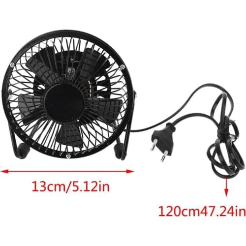 LX9B US EU UK Electric Fans Metal Fan Small Desktop Fan Suitable for Home and Office