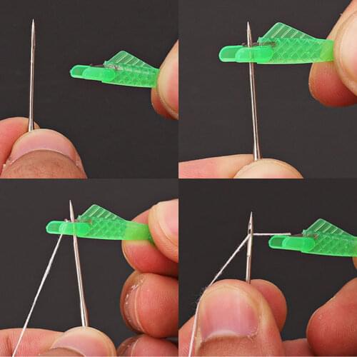 Fish Needle Threader DIY Sewing Threader Hand Machine Sewing Automatic Thread Device For Elderly Housewife Household Accessories