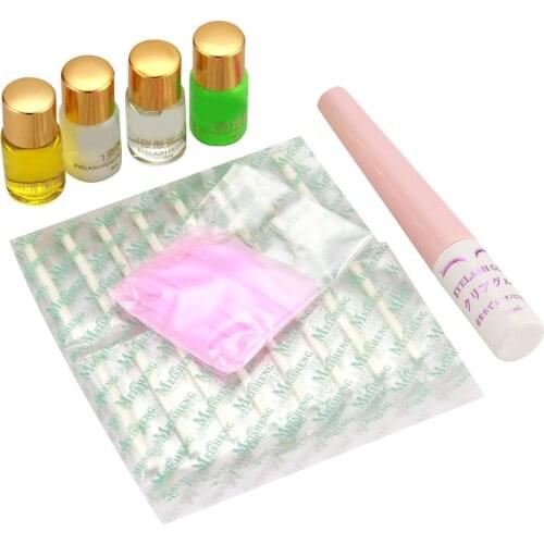Permanent /Cleanser/Restore Lotion Eyelash Glue Curler Rods Eyelash Lash Curling Perming Curler Rod Glue Mini Perm Kit B27